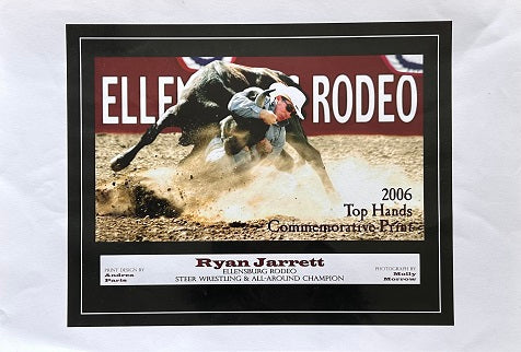 Ryan Jarrett Steer Wrestling Print